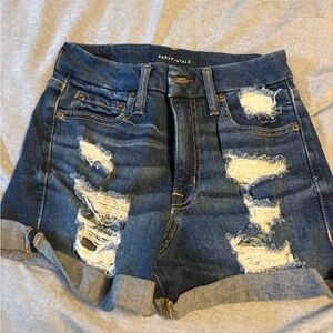 aeropostale dark blue jean short size 2 never worn